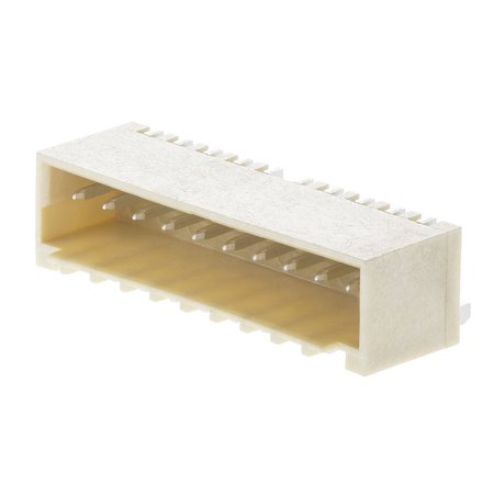 MOLEX Board Connector, 2 Contact(S), 1 Row(S), Male, Right Angle, 0.059 Inch Pitch, Surface Mount 874380242